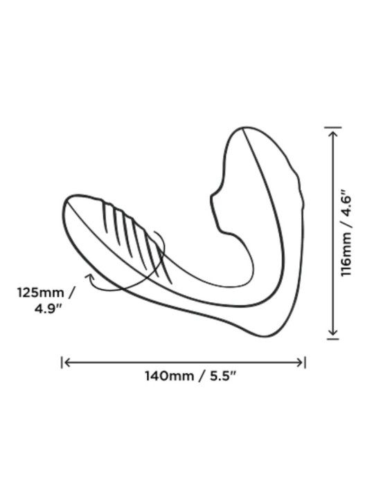 ROMP - REVERB G-SPOT STIMULATOR AND CLITORAL SUCTION DEVICE PURPLE