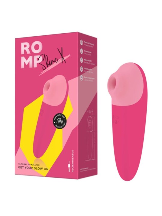 ROMP - SHINE X SUCCION CLITORIALE 10 NIVEAUX ROSE