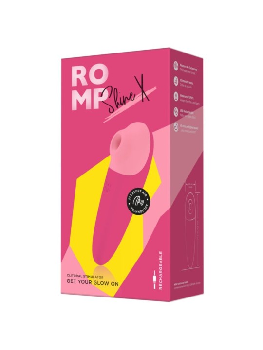 ROMP - SHINE X SUCÇÃO CLITORIAL 10 NÍVEIS ROSA