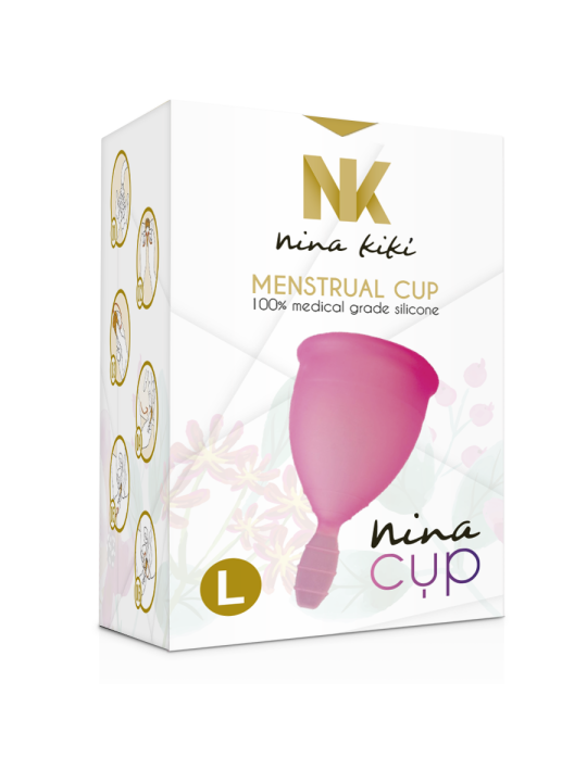 NINA KIKÍ - MENSTRUAL CUP ROSA - GRÖSSE L