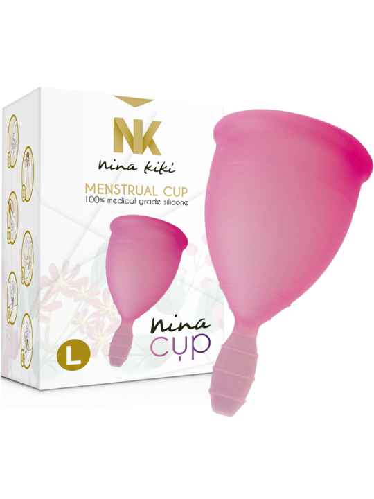 NINA KIKÍ - MENSTRUAL CUP ROSA - GRÖSSE L