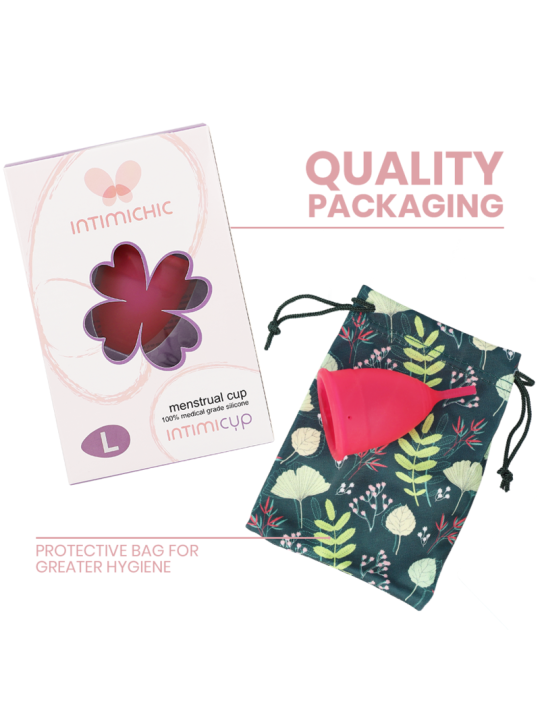 INTIMICHIC - MENSTRUAL CUP MEDIZINISCHES SILIKON - GRÖSSE L