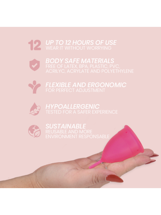 INTIMICHIC - MENSTRUAL CUP MEDIZINISCHES SILIKON - GRÖSSE L