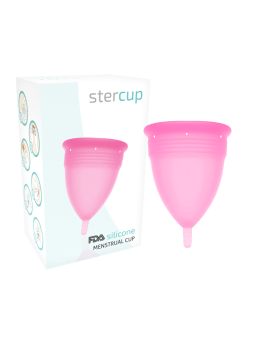 STERCUP - COPO MENSTRUAL DE SILICONE FDA ROSA - TAMANHO L