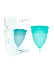 STERCUP - COPO MENSTRUAL DE SILICONE FDA AQUAMARINE - TAMANHO L