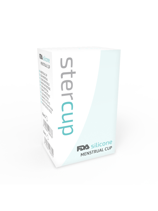 STERCUP - COPO MENSTRUAL DE SILICONE FDA AQUAMARINE - TAMANHO L
