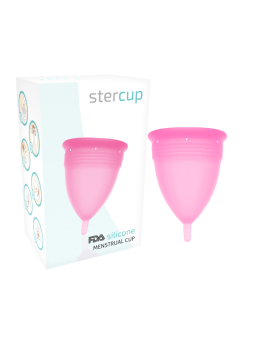 STERCUP - COPO MENSTRUAL DE SILICONE FDA ROSA - TAMANHO S