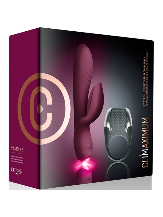 CLIMAXIMUM - LAMOUR KIT KONIJN VIBRATOR + LED COCKRING
