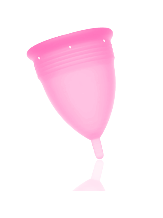 STERCUP - COPO MENSTRUAL DE SILICONE FDA ROSA - TAMANHO S