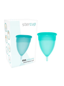 STERCUP - FDA SILICONEN AQUAMARINE MENSTRUATIECUP - MAAT S