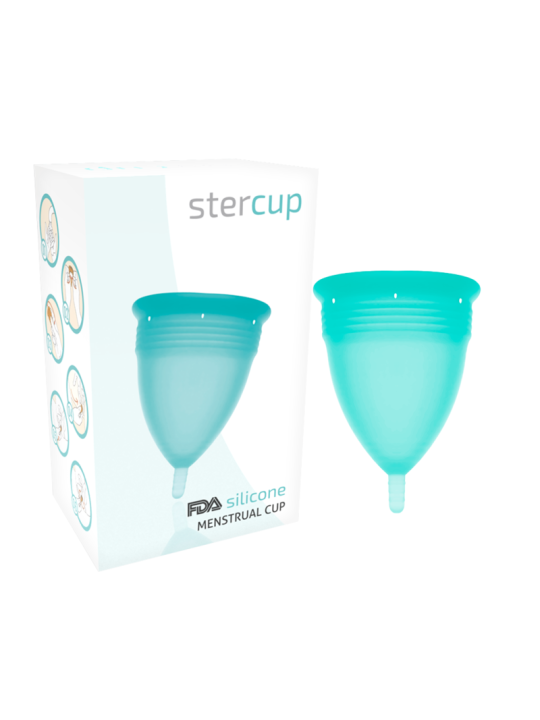 STERCUP - FDA SILIKON-MENSTRUALCUP AQUAMARIN - GRÖSSE S