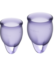 SATISFYER - FEEL CONFIDENT KIT MENSTRUATIECUP LILA 15 + 20 ML