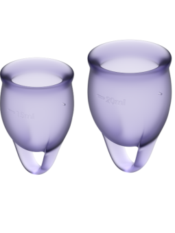 SATISFYER - FEEL CONFIDENT MENSTRUAL CUP LILA 15 + 20 ML