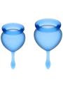 SATISFYER - FEEL GOOD MENSTRUAL CUP DARK BLUE 15 + 20 ML