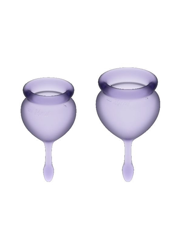 SATISFYER - FEEL GOOD COPO MENSTRUAL ROXO 15 + 20 ML