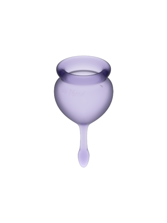 SATISFYER - FEEL GOOD COPO MENSTRUAL ROXO 15 + 20 ML