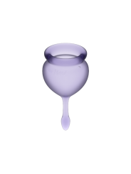 SATISFYER - FEEL GOOD COPO MENSTRUAL ROXO 15 + 20 ML