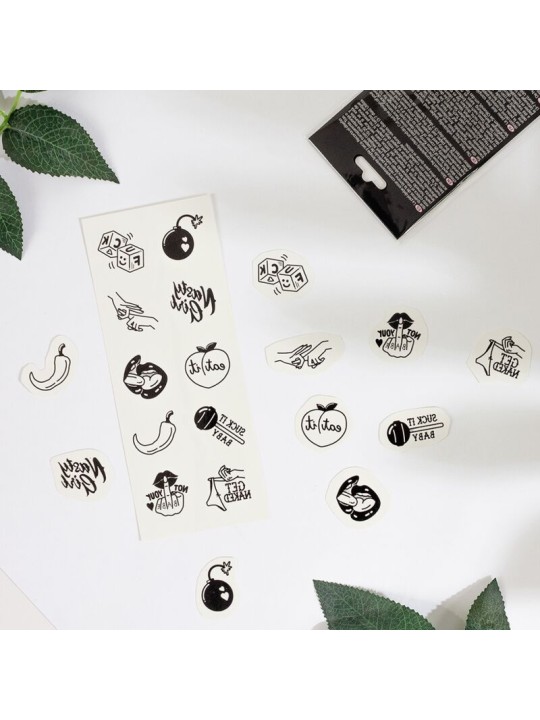 SECRET PLAY - CONJUNTO DE 10 TATUAGENS TEMPORRIAS DA COLEO PICANTE