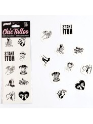 SECRET PLAY - ENSEMBLE DE 10 TATOUAGES TEMPORAIRES KINKY COLLECTION