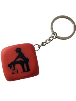 DIABLO PICANTE - PORTE-CLÉS DÉ ROUGE AVEC POSES