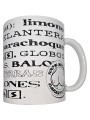 DIABLO PICANTE - TASSE BLANCHE AVEC SYNONYMES DE SEINS 370 ML