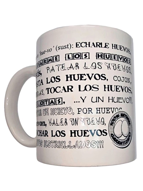 DIABLO PICANTE - TAZZA BIANCA CON PALLINE SINONIMI 370 ML