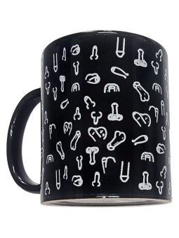 DIABLO PICANTE - CANECA PÊNIS PRETA 370 ML