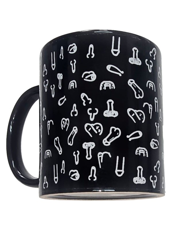 DIABLO PICANTE - TASSE À PÉNIS NOIR 370 ML