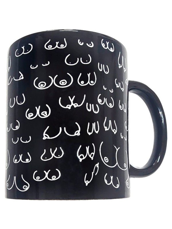 DIABLO PICANTE - CANECA BOOBS PRETA 370 ML