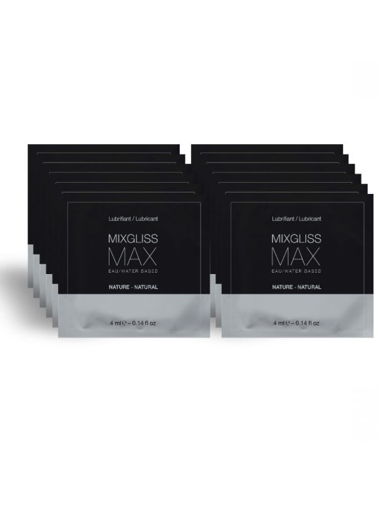 MIXGLISS - MAX ANAL DILATADOR LUBRIFICANTE PACK 12 DOSE ÚNICA 4ML