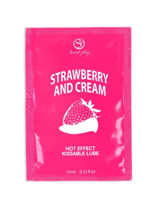 SECRETPLAY - LUBRIFICANTE MONODOSE FRAGOLE E CREMA 10 ML