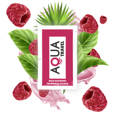AQUA TRAVEL - WATERGEBASEERD GLIJMIDDEL MET WILDE FRAMBOZENSMAAK 6 ML