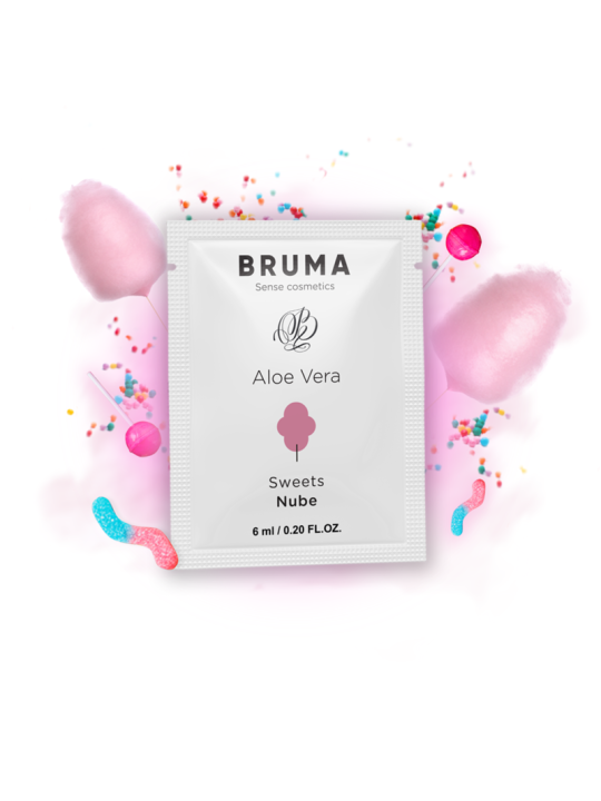 BRUMA - ALOE VERA GLEITGEL ZUCKERWATTE GESCHMACK 6 ML