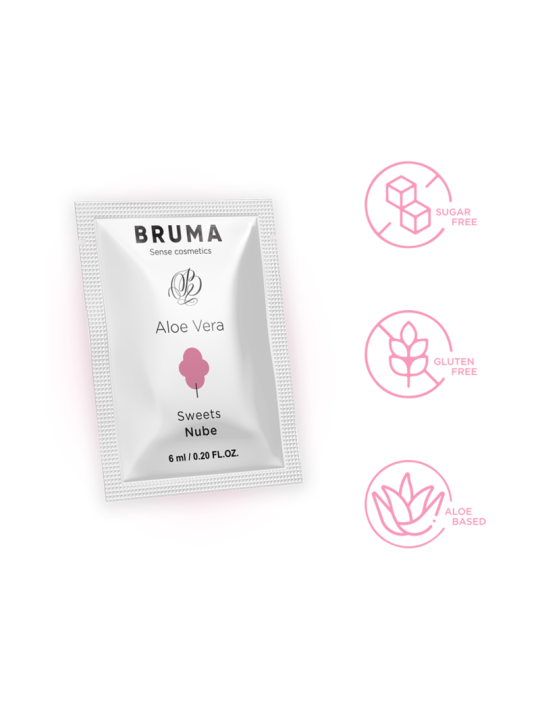 BRUMA - GEL DESLIZANTE DE ALOE VERA SABOR DOCES 6 ML