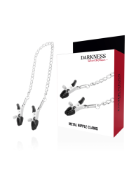 DARKNESS - VERSTELBARE METALEN TEPELKLEMMEN
