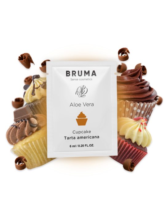 BRUMA - GEL DESLIZANTE DE ALOE VERA SABOR CUPCAKE 6 ML