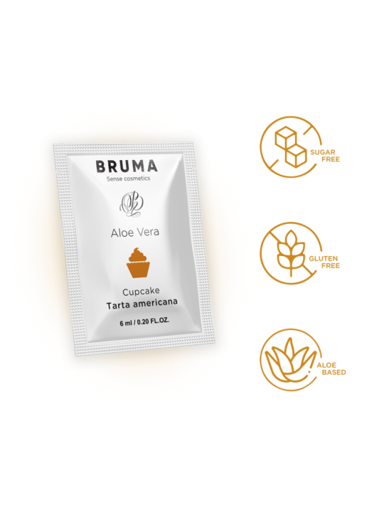BRUMA - GEL DESLIZANTE DE ALOE VERA SABOR CUPCAKE 6 ML