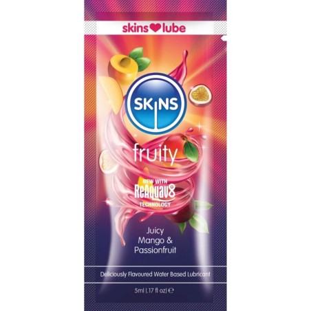 SKINS - LUBRIFIANT FRUITÉ À BASE D'EAU MANGUE ET FRUIT DE LA PASSION D