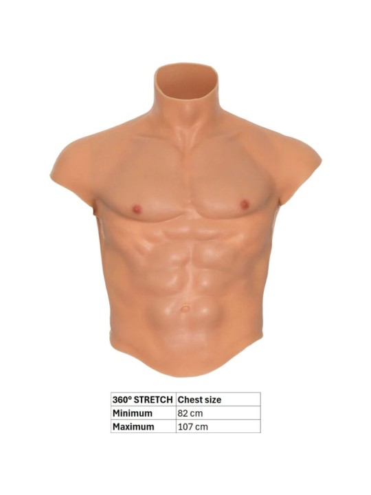 VERBORGEN VERLANGEN - ALTER EGO SILICONEN SHIRT VOOR MANNEN MET BUIKSP