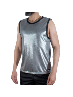 MACHO - CAMISETA COM GLITTER FINO TAMANHO L/XL
