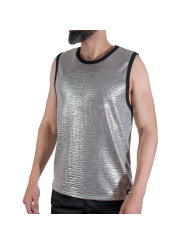 MACHO - T-SHIRT MIT FEINEM GLITZER, GRÖSSE L/XL