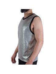 MACHO - CAMISETA COM GLITTER FINO TAMANHO L/XL
