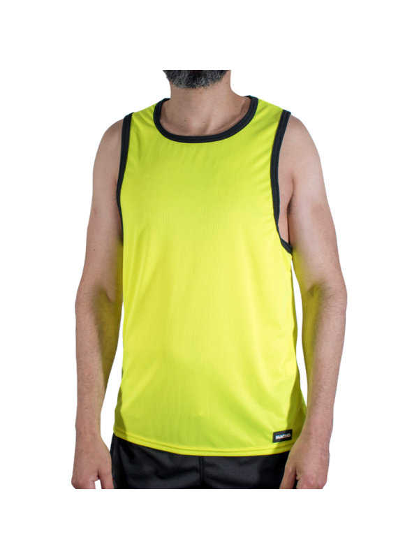 MACHO - CMV001 YELLOW GYM T-SHIRT S/M