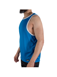 MACHO - CMV002 T-SHIRT DE SPORT BLEU S/M