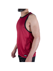 MACHO - CMV003 MAROON GYM T-SHIRT S/M