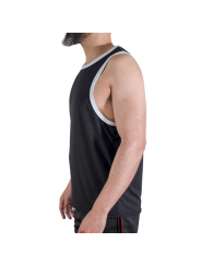MACHO - CMV004 CAMISETA PRETA DE GINÁSTICA TAMANHO S/M