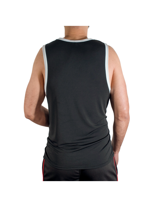 MACHO - CMV004 SCHWARZES GYM-T-SHIRT S/M