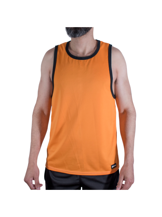 MACHO - CMV005 T-SHIRT DA PALESTRA ARANCIONE L/XL