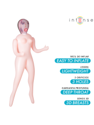 INTENSE DOLLS - BONECA INFLÁVEL MONIQUE COM TRÊS ORIFÍCIOS