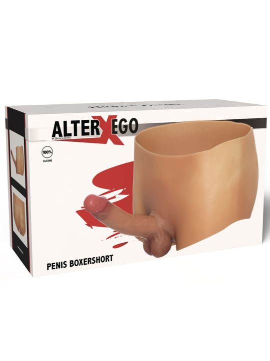 VERBORGENE BEGIERDE – ALTER EGO BOXERSHOT MIT 18 CM PENIS, GRÖSSE S/M